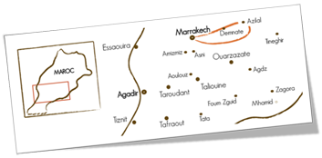 Carte du séjour Ascension du M'Goun