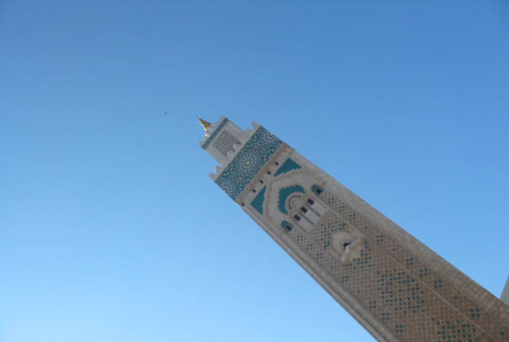 Minaret lors du voyage autour des villes impériales marocaines