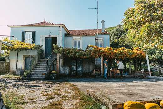 photo de la façade de la ferme Quinta da qinas où le séjour va se dérouler